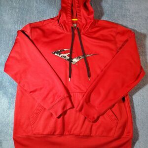 Everlast Men's Pullover Hoodie Long Sleeve Sweatshirt Red Size Extra Large